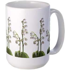  Lily of Valley on Nature Large Mug by  