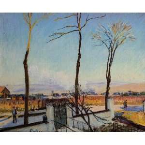   Alfred Sisley   24 x 20 inches   Snow Effect at Moret
