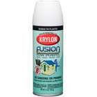 KRYLON PRODUCTS Flat White Fushion Spray Paint, K02518 Pack Of 6)