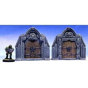  Fantasy Terrain   Cathedrals Gothic Gates (2 pieces 