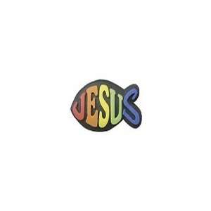  Jesus Fish Colorful Good News Shoe Charms Pack of 25: Pet 