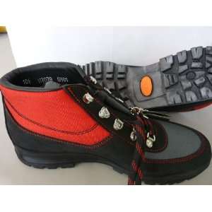  Vasque Skywalk Mens Italian Gortex Black  Red Boots 
