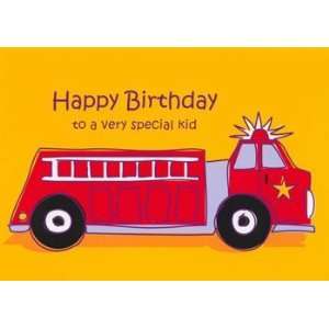  Fire Engine, Note Card by Zack, 6.75x4.75