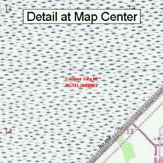USGS Topographic Quadrangle Map   Cooper City NE, Florida (Folded 