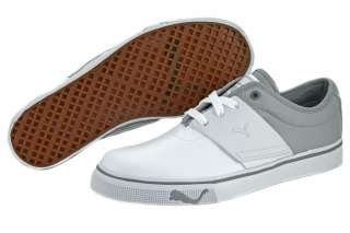   SPORTY SNEAKERS 35261204 WHITE LIMESTONE GRAY LEATHER MENS SIZE  