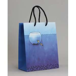  Euro Paper Tote Shopping Gift Bags (Fish Tank) 8 X 4 X 