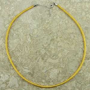  3mm gold silk cord necklace 18 strand