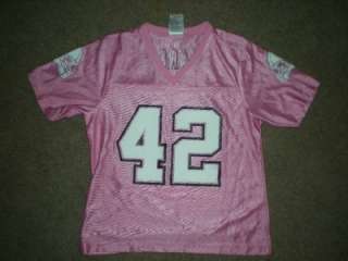 NEW IRREGULAR Darren Sharper #42 New Orleans Saints WOMENS Small Pink 