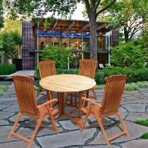  Round Table & Outdoor Pos Atlantic Chair Patio, Lawn 