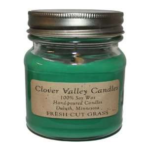  Fresh Cut Grass Half Pint Scented Candle by Clover Valley 