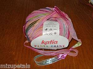   Pinta Print Soft Cotton Shimmer Novelty Tape Ribbon Yarn #3904  