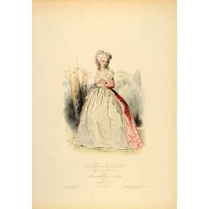 1870 Princess of Lamballe France Dress Costume 1788   Original Copper 
