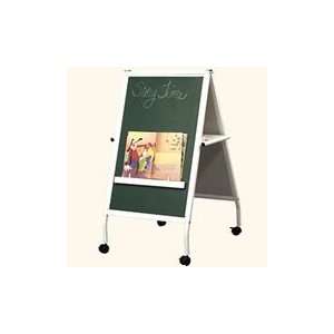  Childrens Mobile Easel with Magnetic Chalkboard and 