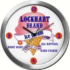  LOCKHART 14 Inch Ice Cream Metal Clock Quartz Movement 