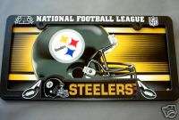   STEELERS CAR LICENSE PLATE TAG & LICENSE FRAME COMBO NFL FOOTBALL
