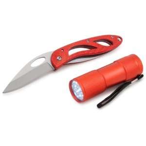  17051 2 Piece Mini Flashlight and Pocket Knife Set: Camera & Photo