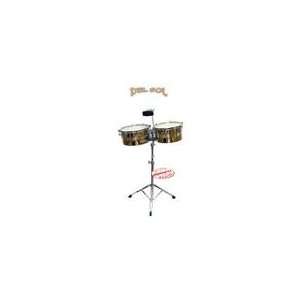  Del Sol Gold Brass Timbales 13 14 Inches PE 542 Musical 