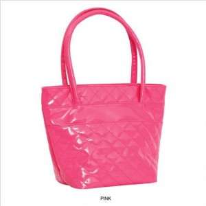  Soho Chic Quilted Vinyl Lunch Bag Color Pink Patio, Lawn 