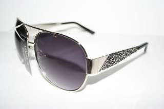 Louis V Eyewear Paris Cop Aviator Sunglasses Black Silver metal Frame 