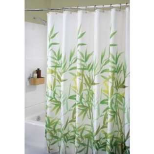 InterDesign Anzu Green Shower Curtain Bathroom Decor at 