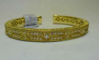 JUDITH RIPKA 18k Yellow Cuff Estate Collection Bracelet  