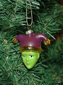 Mardi Gras Jester Christmas Ornament  