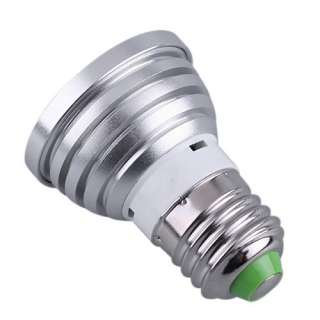   Changing RGB LED Light Bulb Lamp+ IR Remote Control AC90 240 3W E27