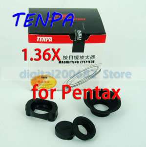 TENPA 1.36x ViewFinder Eyepiece For Pentax KX KM K7 K5  