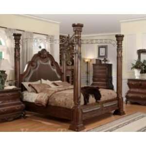   Yuan Tai Furniture CA7731K Calidonian Cherry King Bed: Home & Kitchen