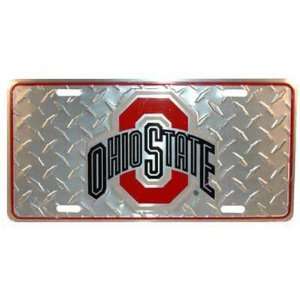  Ohio State Buckeyes Auto License Plate (Diamond Plate 