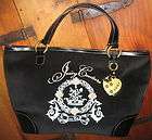 Black Juicy Couture handbag purse butterfly LARGE (retail tag $198.00 