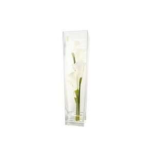Linda Dano Faux Floral Calla Lily in Glass Vase:  Home 