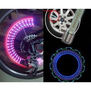  Automatic change logo Flash Tyre Wheel Valve Cap Light for Car Bike 