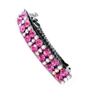  Hair clip swarovski Sissi pink. Jewelry