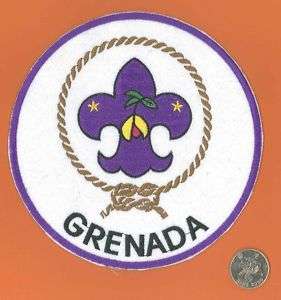 Grenada Boy Scout Association Official Emblem Backpatch  