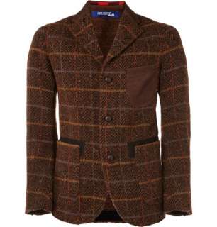  Clothing  Blazers  Single breasted  Panelled Plaid 