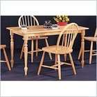 Coaster Damen Rectangle Leg Dining Table in Warm Natural Wood Finish