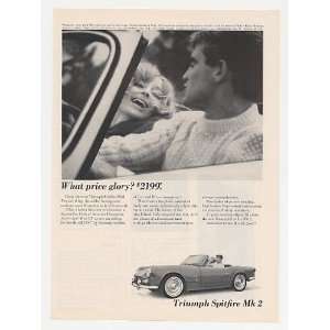  1965 Triumph Spitfire Mk 2 Glory $2199 Print Ad