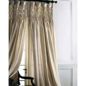 Pom Pom at Home Each 42W x 96L Smocked Linen Curtain