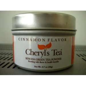 Cheryls Tea Organic Sencha Green Tea Powder    Cinnamon  