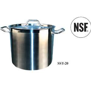 Stainless Steel 20 Qt Master Cook Stock Pot With Cover (5 mm aluminum 