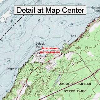  USGS Topographic Quadrangle Map   Morristown, New York 