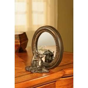 Mice Pair Antique Style Vanity Table Mirror:  Kitchen 