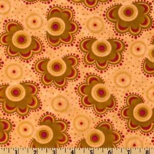  44 Wide Tranquility Wow Honey Fabric By The Yard: Arts 