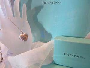 Tiffany & Co. Love Heart Locket & Chain in Sterling Silver  