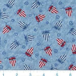  45 Wide Its A Boy Sailboats Blue Fabric By The Yard 