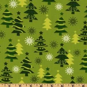  44 Wide O Tinsel Tree Green Fabric By The Yard Arts 