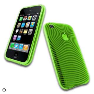 iPhone 3G 3GS Schutz Hülle Silikon Case Tasche in Grün  