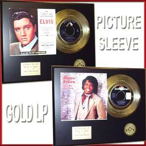 PICTURE SLEEVE 45   24KT GOLDENE SCHALLPLATTE   DEKO BILD (GOLD LP 