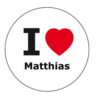 love Matthias Aufkleber   10 cm  